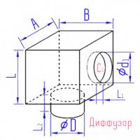 Купить ксд пр. сечения для кр. диффузора с кр. врезкой оптом | ПРОТОРГ