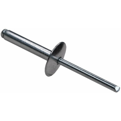 Рекомендуем купить Заклепка вытяжная открытая 4x12 с увеличенным бортом 12 мм, оц. сталь / оц. сталь