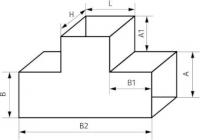 Купить тройник сварной прямоугольный оптом | ПРОТОРГ