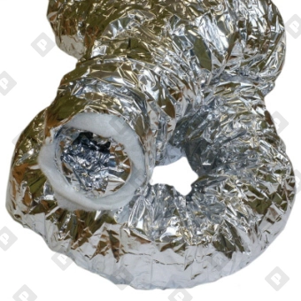 Гибкий воздуховод теплоизолированный Ø102 мм, алюминий - №1