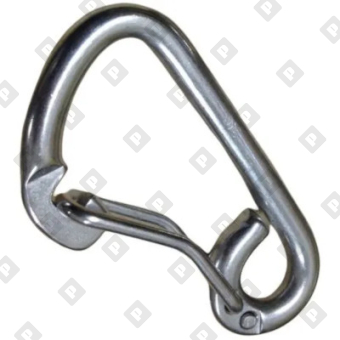 Карабин зацепной «страховочный» ART 8305 12x122, нерж. сталь A4 - №1