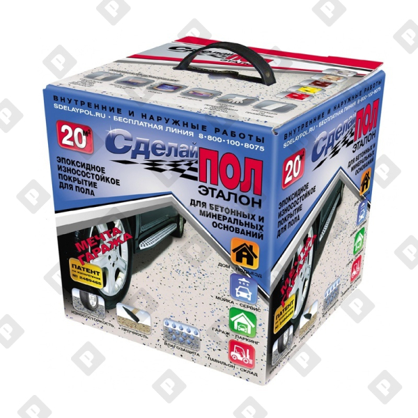Покрытие защитное ЭТАЛОН бежевый (на 20 м2) - №1