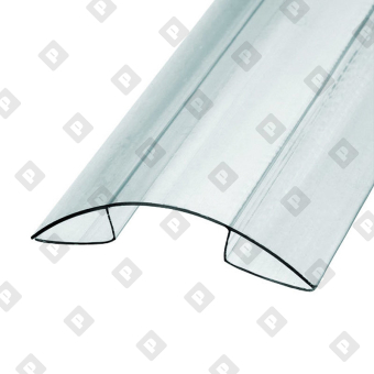 Профиль коньковый для поликарбоната 04-06х6000 мм б/цв. - №1