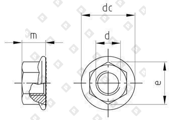 DIN 6923 A2 M 8 Gleitmo 625 - №5