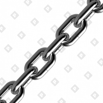 Цепь короткозвенная DIN 766 Ø6x18.5, нерж. сталь A2 - №1