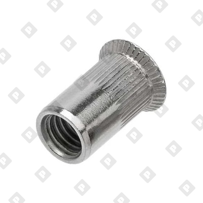 Заклепка M8x19 с внутренней резьбой и потайным бортиком, с насечками, алюминий - №3