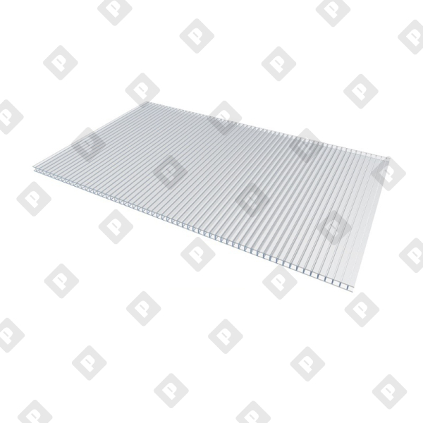 Поликарбонат сотовый прозрачный 8 мм 2100х6000 мм - №1