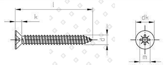 DIN 7982 A4 C 2,9X19 Z - №4