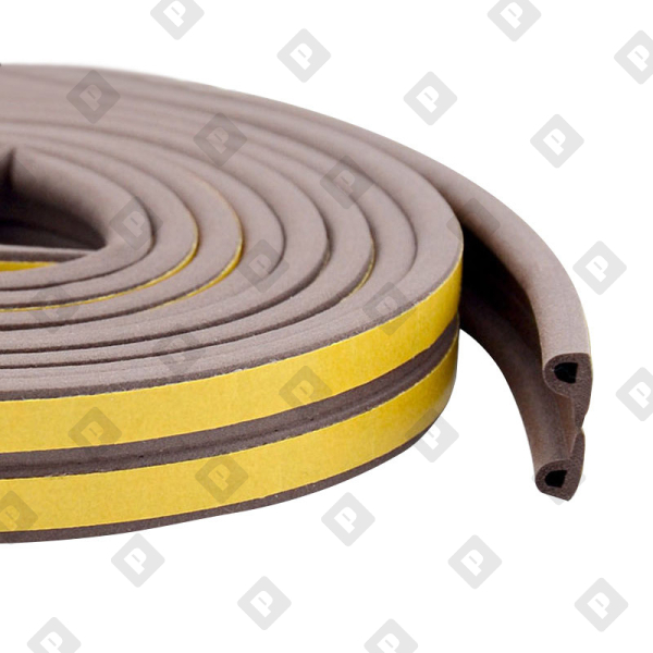 Уплотнитель типа P коричневый, сдвоенный, 1 пог.м - №1