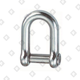 Скоба такелажная D-образная ART 8482 Ø22 мм с внутренним шестигранником, нерж. сталь А4 - №3