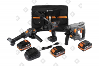 Набор из трех инструментов Anycons ударная дрель шуруповерт, УШМ, перфоратор AC-ST303 - №1