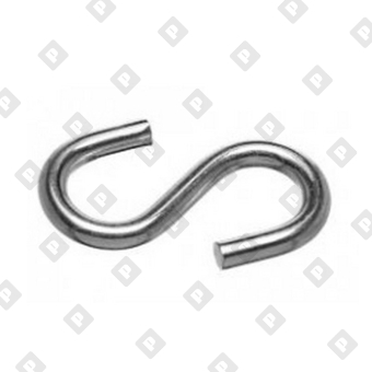 Крючок S-образный 3 мм, оц. сталь - №1