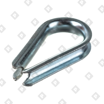 Коуш DIN 6899 для троса Ø3мм, оц. сталь - №1