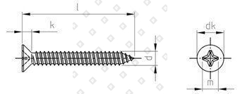 DIN 7982 A2 C 3,5X22 H - №4