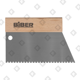 Шпатель для клея Biber 35282 зуб тип B6, 180 мм - №1