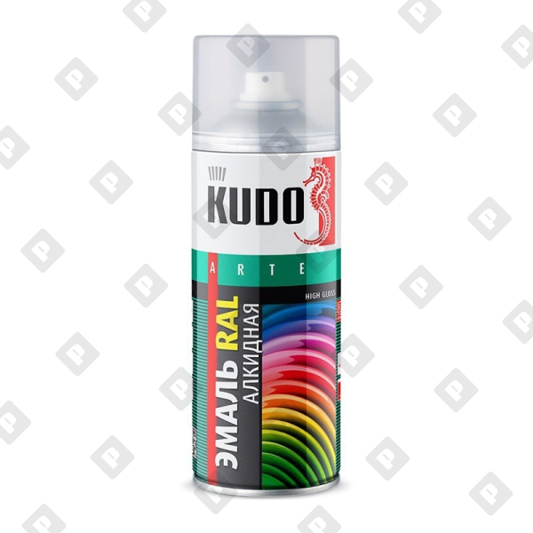 Эмаль аэрозольная Kudo KU-09003 RAL 9003 сигнальный белый (0,52 л) - №1