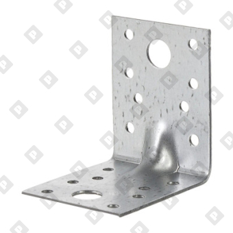 Крепежный усиленный уголок KUU 130x130x100x1.5 мм, оц. сталь - №1