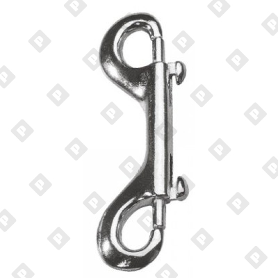 Карабин двухсторонний с задвижной защелкой ART 8416 115 мм, нерж. сталь A4 - №3