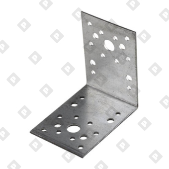 Крепежный уголок KU 130x130x100x1.5 мм, оц. сталь - №1