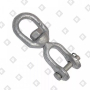 Вертлюг 10мм петля-вилка, оц. сталь