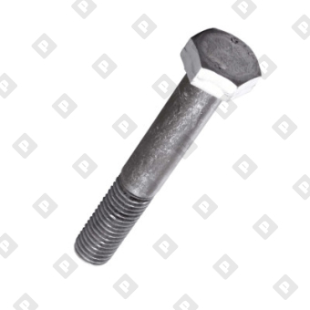 Болт ГОСТ Р ИСО 4014 M16x60 с шестигранной головкой и неполной резьбой, кл. пр. 8.8, оц. сталь - №3