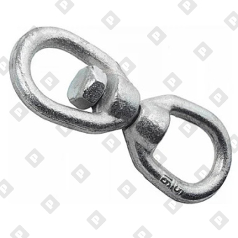 Вертлюг 12мм петля-петля, оц. сталь - №1