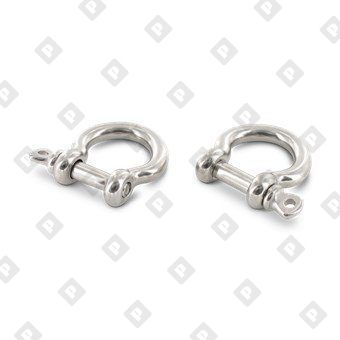 Скоба такелажная омегообразная ART 8260 Ø5 мм, нерж. сталь А4 - №1