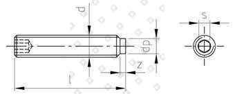 ISO 4028 A2 M 4X4 - №4