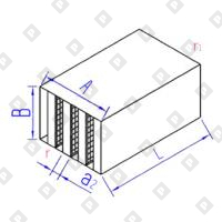 Шумоглушитель пластинчатый прямоугольный ГПП - №1