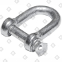 Скоба такелажная прямая Ø20 мм, оц. сталь