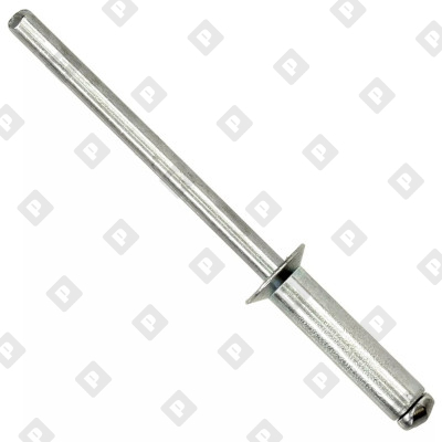 Заклепка вытяжная открытая 4,8x14 с потайным бортом, оц. сталь / оц. сталь - №1