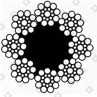 Канат лифтовый DIN 3062 Ø 13 мм, органический сердечник, ГЛ - №2