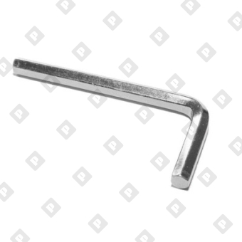 Ключ L-образный  шестигранный DIN 911, внутренний SW6, оц. сталь - №1