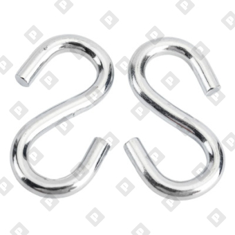 Крючок S-образный 3 мм, оц. сталь - №3