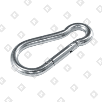 Карабин пожарный DIN 5299С 6x60, оц. сталь - №1